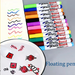 12Pcs Magical Water Painting Pen Toy Markers Floating Ink Pen Doodle Water Pens Montes close-up view