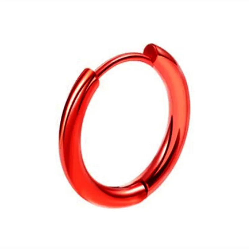 Stainless Steel Huggie Hoop Earrings | Unisex Cartilage Helix Tragus Jewelry lifestyle view