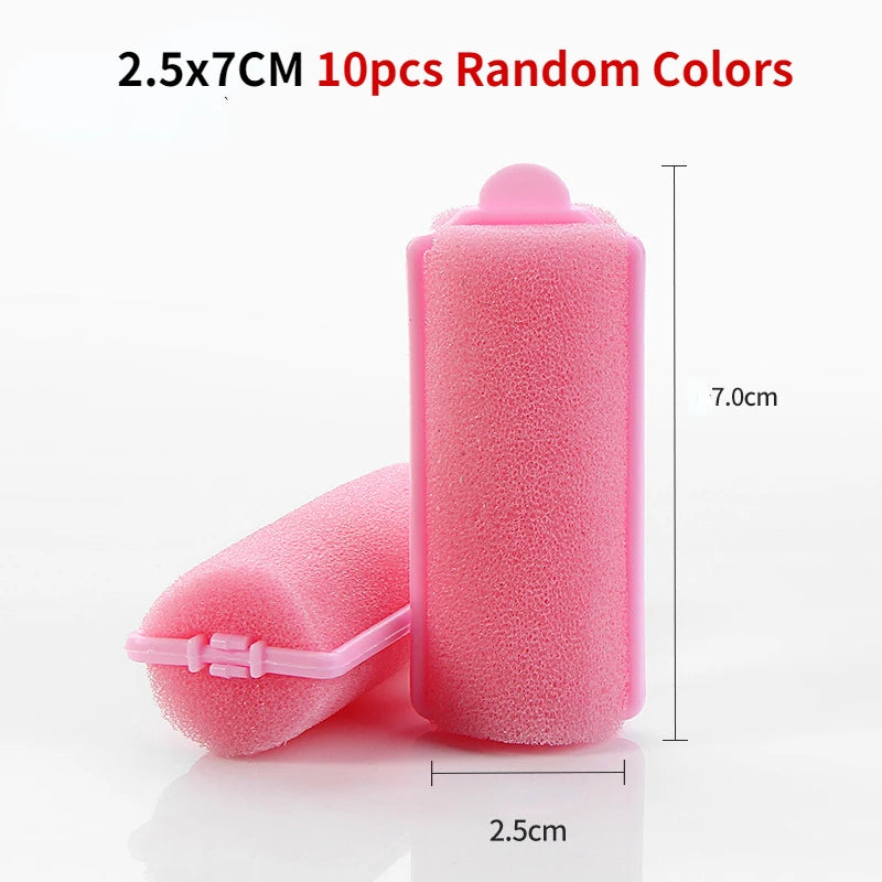 Soft Sponge Foam Cushion Hair Rollers | DIY Home Hair Styling Kit alternate view