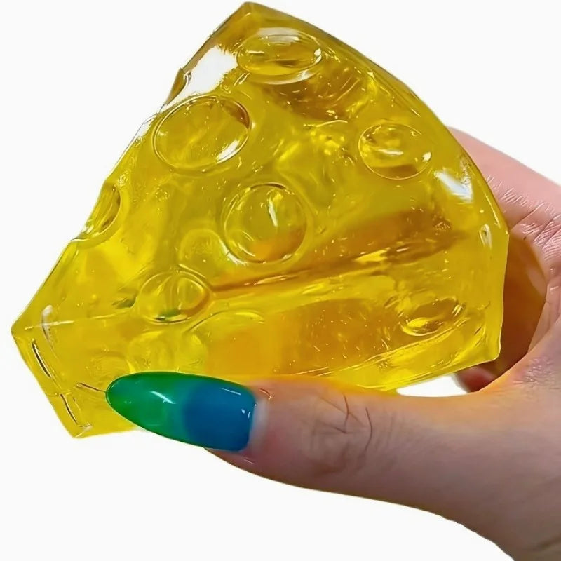 Honey Cheese Squishy Toy | Soft Mochi Stress Relief Squeeze Cube additional angle