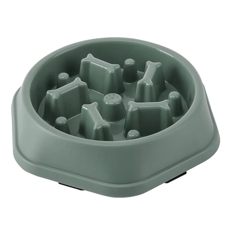 Slow Feeder Dog Bowl | Anti-Choking Puzzle Feeder for Small and Medium Dogs close-up view