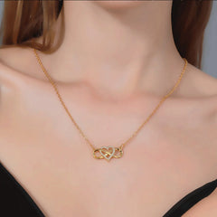 Infinity Heart Necklace for Women with Cubic Zirconia Anniversary Birthday Jewelry Gi alternate view
