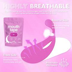 Anti Snoring Sleep Mouth Tape | Gentle Nasal Breathing Aid close-up view
