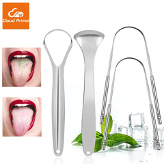 Premium 1pcs/3pcs Metal Tongue Scraper Cleaner for Adults & Kids, Portable Stainless Steel Tongue Scrapers Brushes for Removing