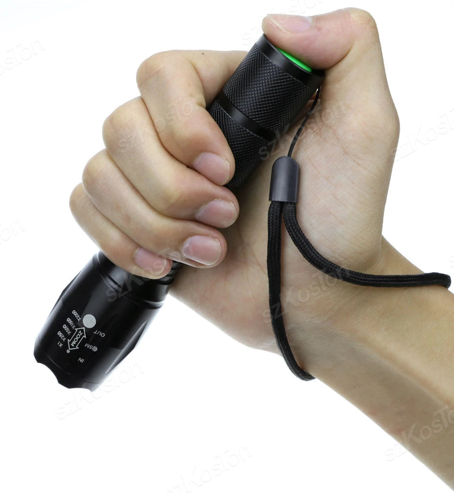 High Power LED Flashlight | Zoomable Aluminum Alloy Camping Torch lifestyle view