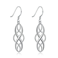 925 Sterling silver Earring For women lady elegant exquisite luxury hook Charms wedding fashion clas