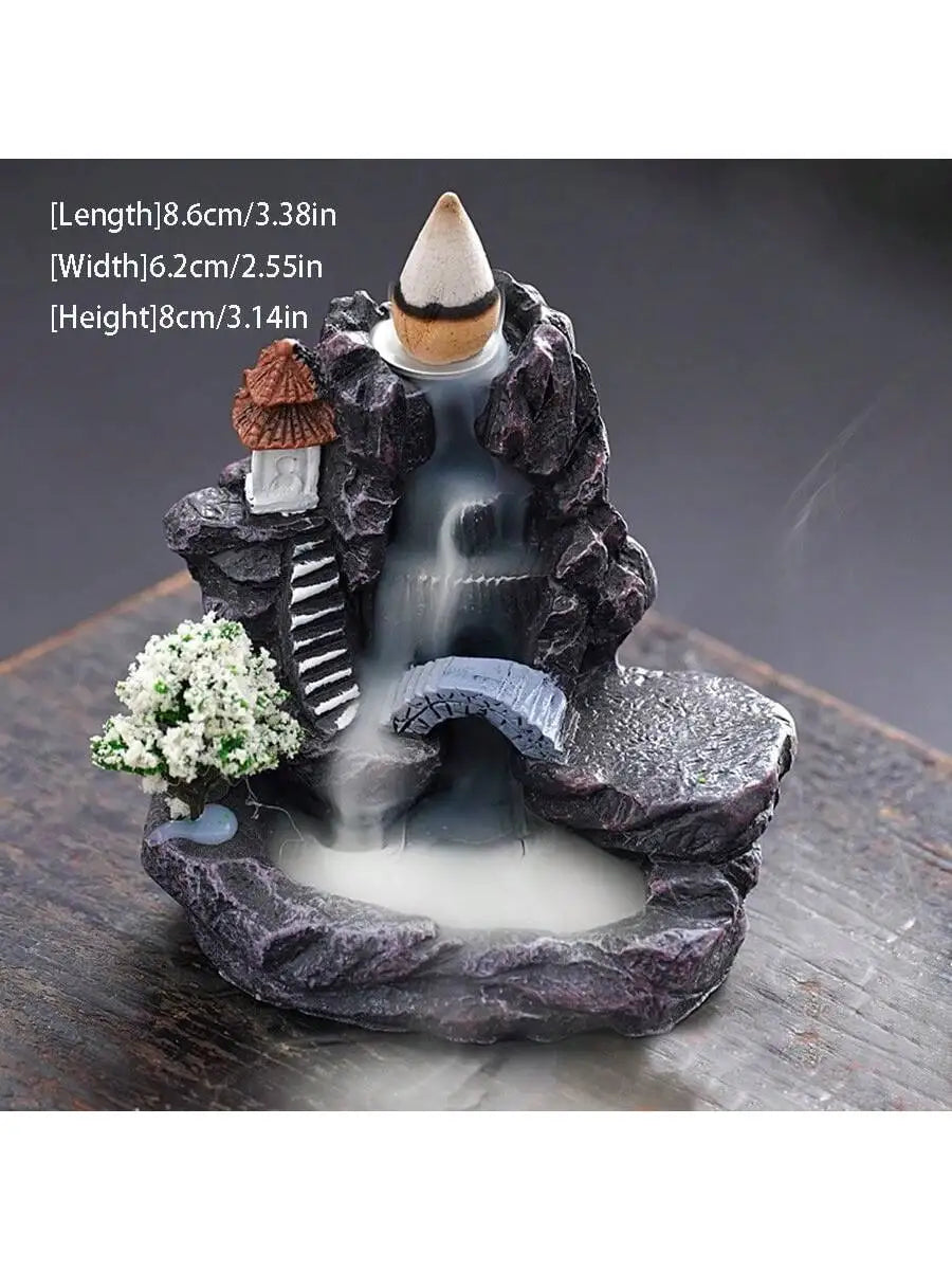 Resin Incense Burner with Smoke Reflux | Creative Home Aromatherapy Decor alternate view