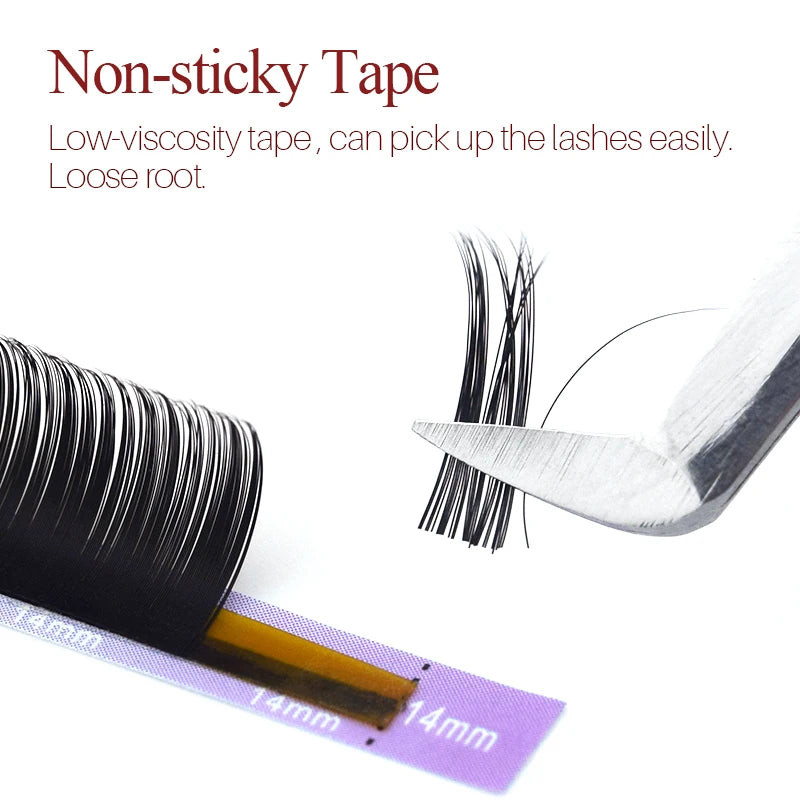 16 Row Premade Fan Lashes | SONG LASHES Pure Dark Black Eyelash Extensions alternate view