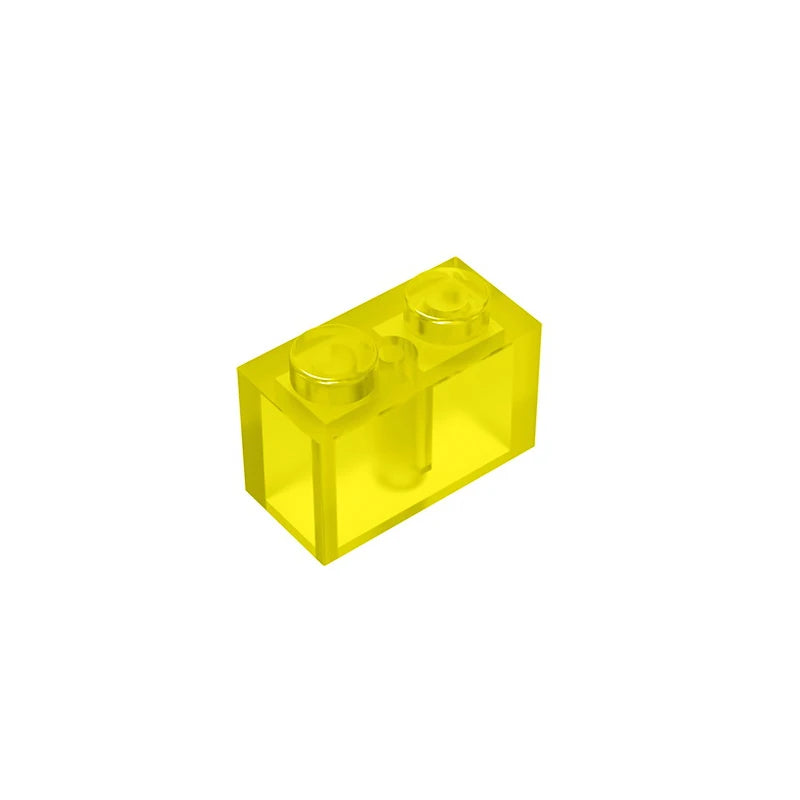 Educational Assemblage Gobricks Brick 1 x 2 without Bottom Tube | Compatible with Lego close-up view
