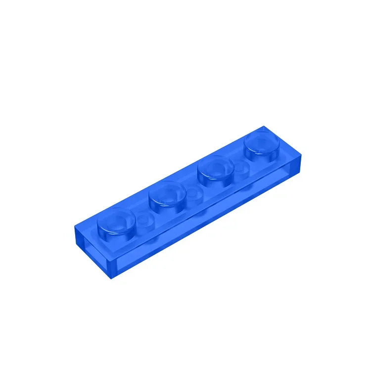 Gobricks GDS-504 Plate 1 x 4 | Compatible Building Block Pieces close-up view