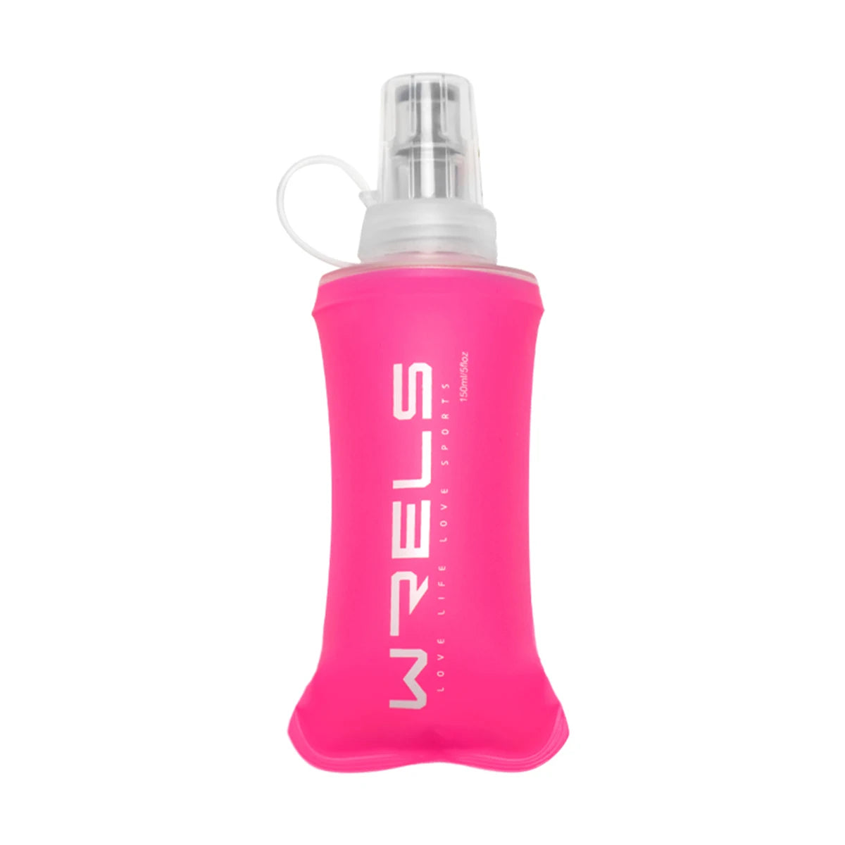 WRELS Camping Soft Water Bottle Drinking Sport Folding Bag Flask Outdoor Running Hydra close-up view