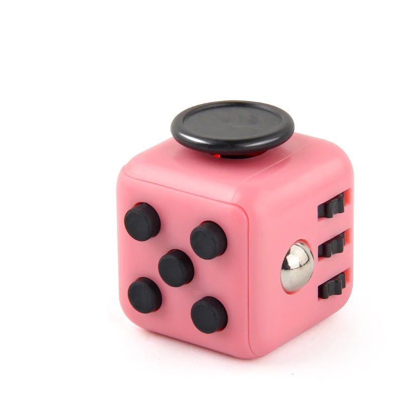 Fidget Dice Stress Relief Toy | Anxiety Relief Fingertip Decompression Cube close-up view