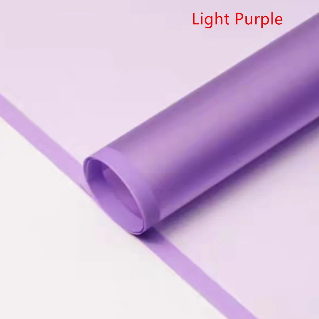 Fog Flower Wrapping Paper 5 Sheets | Korean Style Half Transparent Gift Wrap for Bouq alternate view