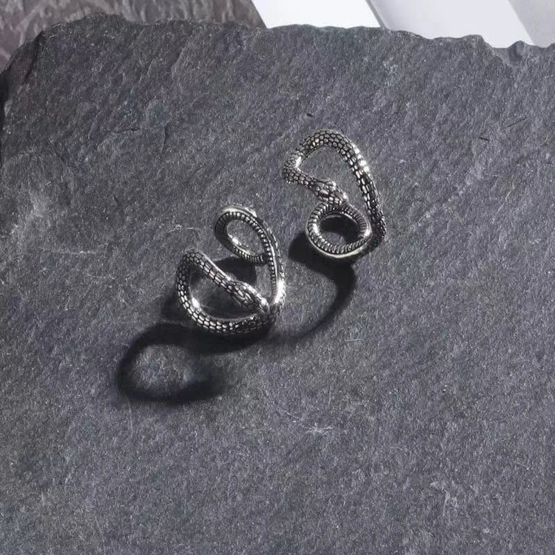 New In Vintage Copper Snake U-Shaped Ear Clip Earrings Ear No Piercing Earrings Women Me detail view