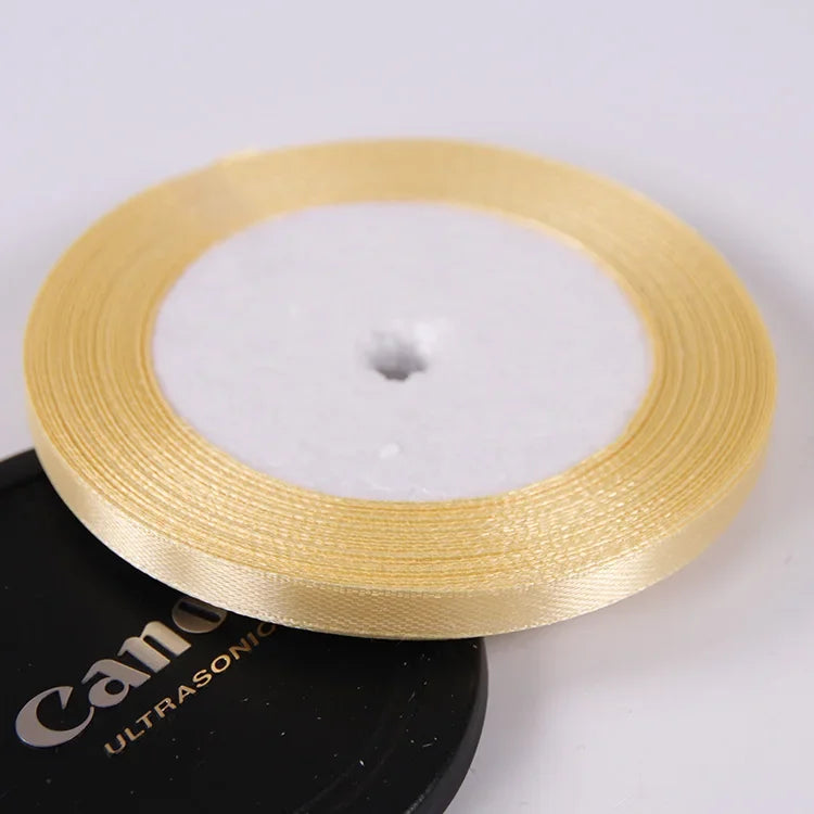 22 Meters/Roll 6mm Silk Satin Ribbons Christmas Halloween Birthday Party Gift Wrapping R detail view