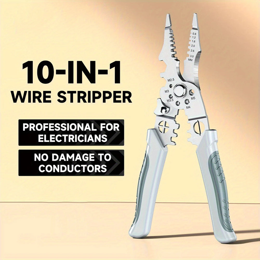 6-in-1 Multifunctional Electrician Pliers | Wire Stripper, Cutter, and Crimper alternate view