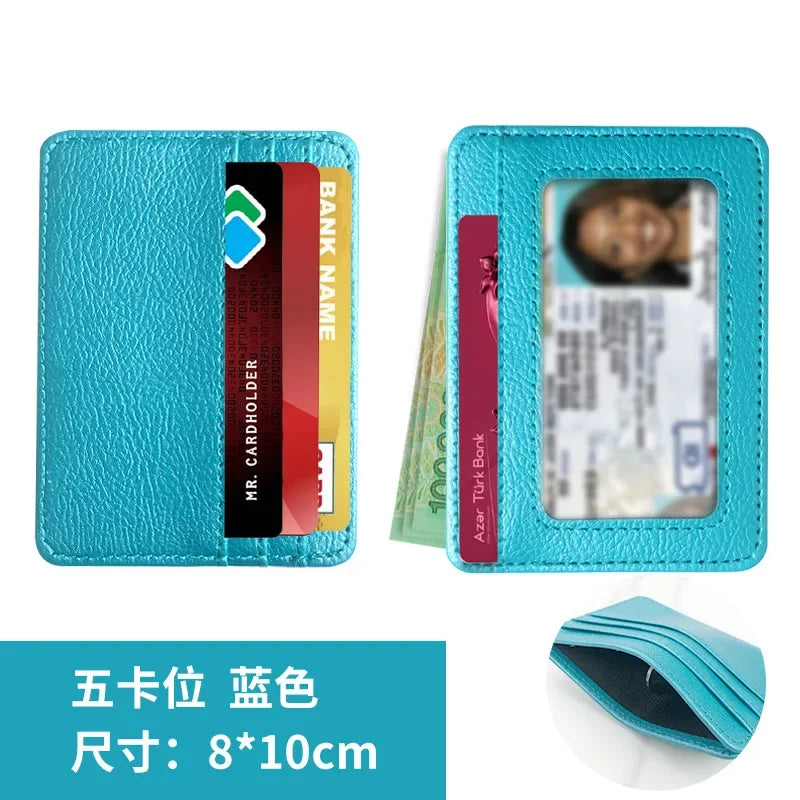 Thin PU Leather Mini Wallet | Slim Credit Card Holder for Men lifestyle view