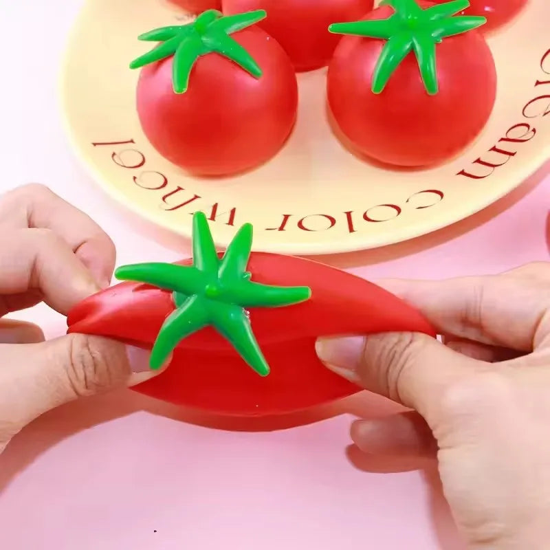 Taba Squishy Cool In Summer Tomatoes Water Balloon | Unbreakable Artificial Fruit Squ lifestyle view