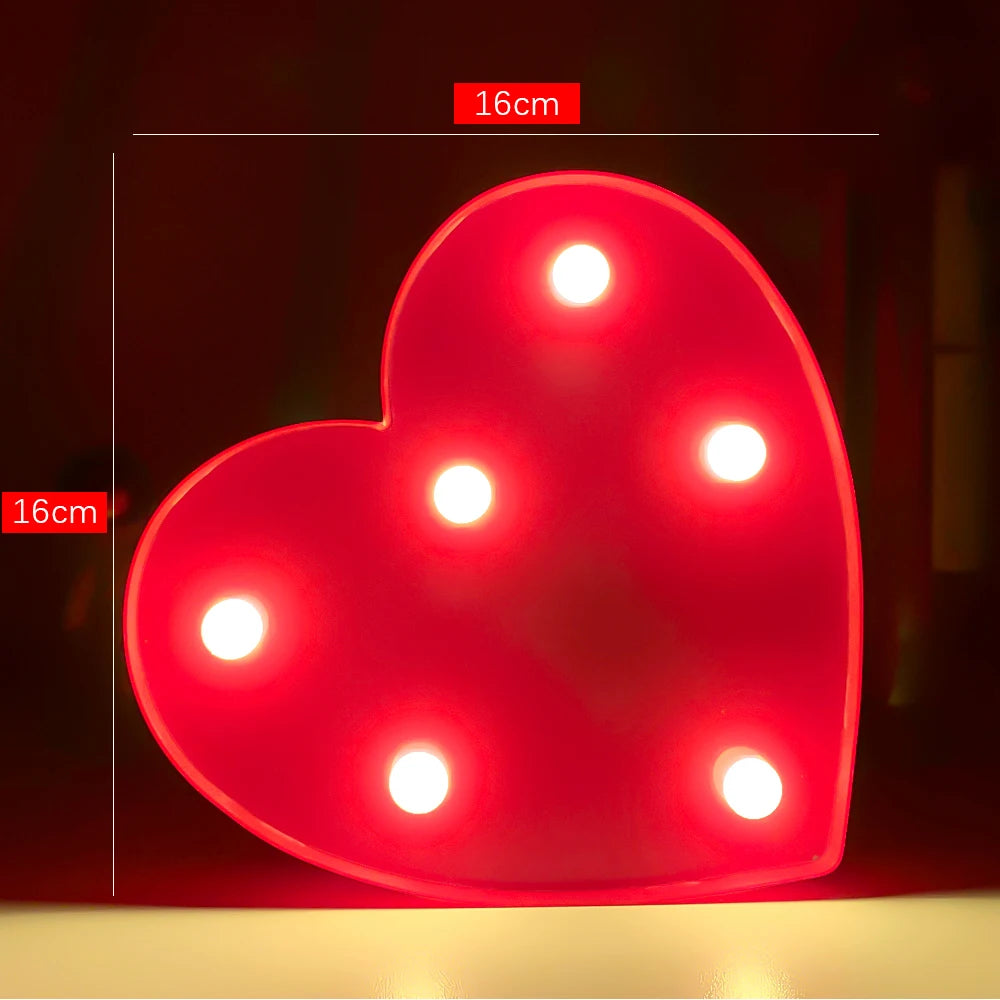 Creative Luminous Letter Night Light | Battery-Powered LED Decor for Parties lifestyle view