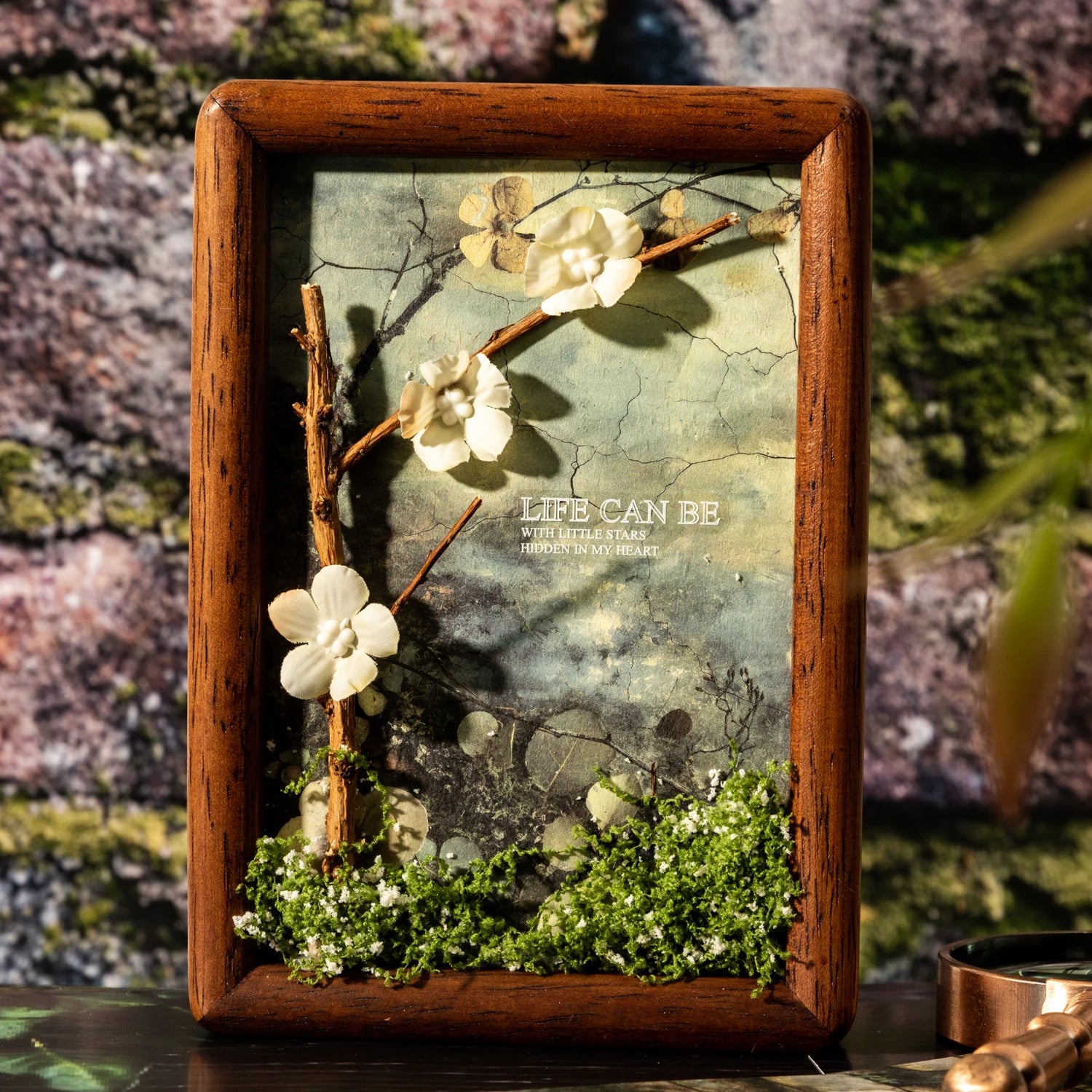 16 Sheets Nature Green Moss Theme Specialty Paper | Scrapbooking and Card Making Pape lifestyle view