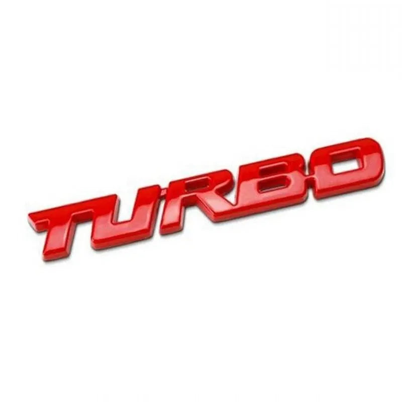 Turbocharged Metal Alloy 3D Car Sticker Badge - Onlytenbucks.com