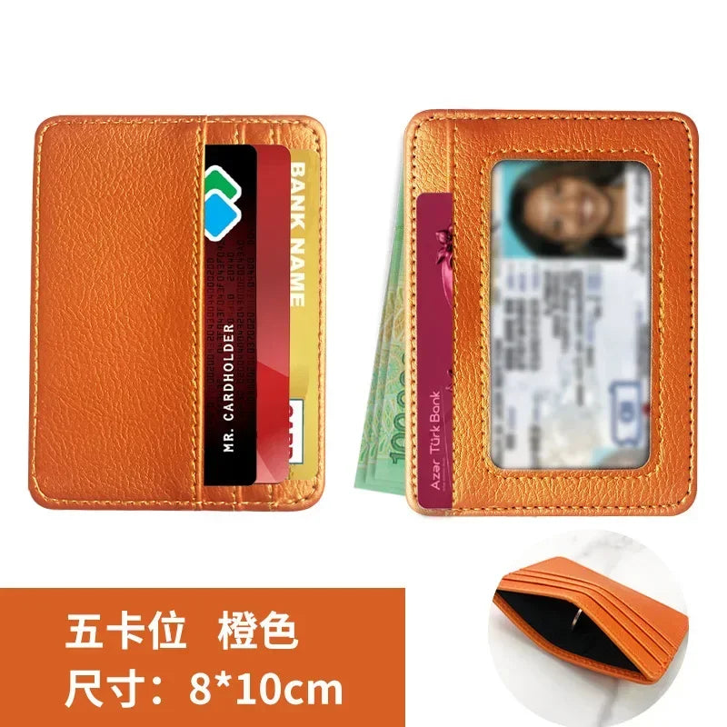 Thin PU Leather Mini Wallet | Slim Bank Credit Card Holder for Men lifestyle view