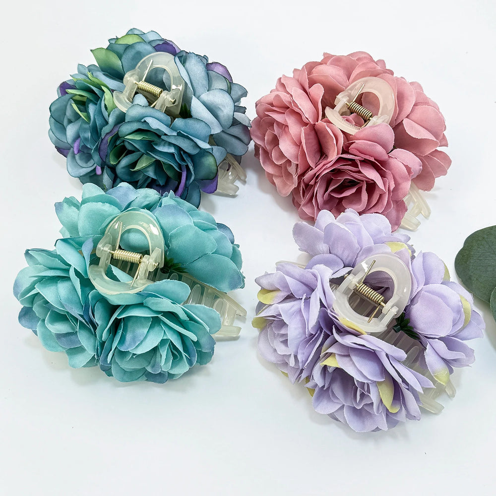 Women Girls Flower Hair Claw Clips Wedding Headdress For Bridal Bridesmaid Party Flor lifestyle view
