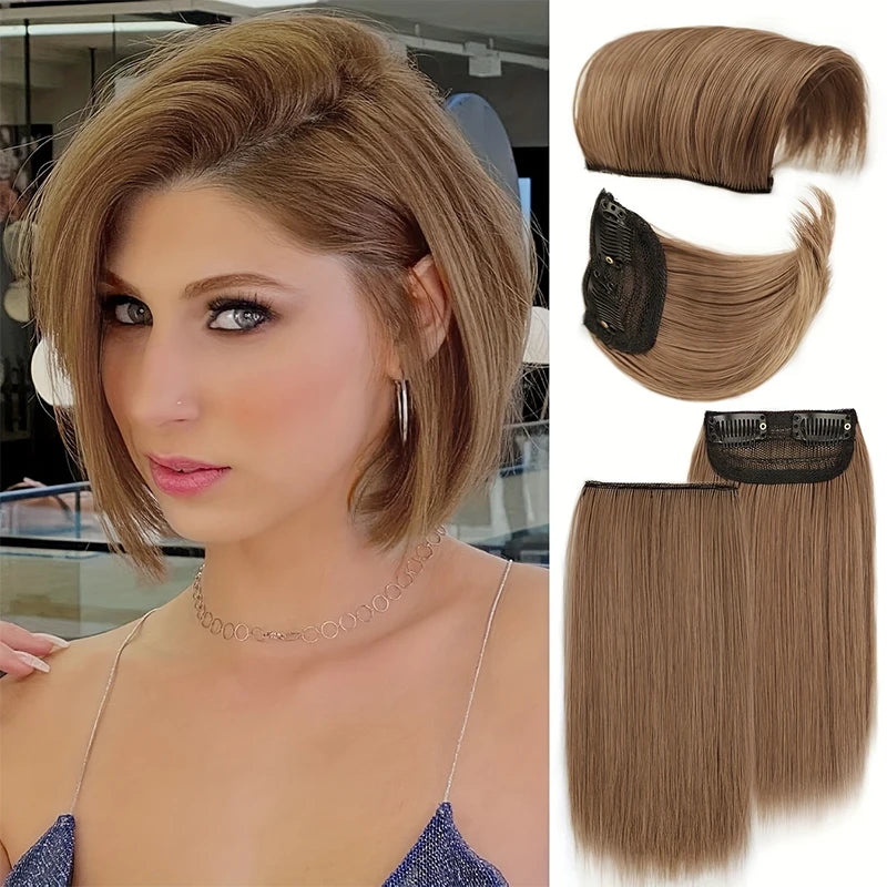 2pcs Clip In Hairpiece | Seamless Synthetic Hair Pad for Women alternate view