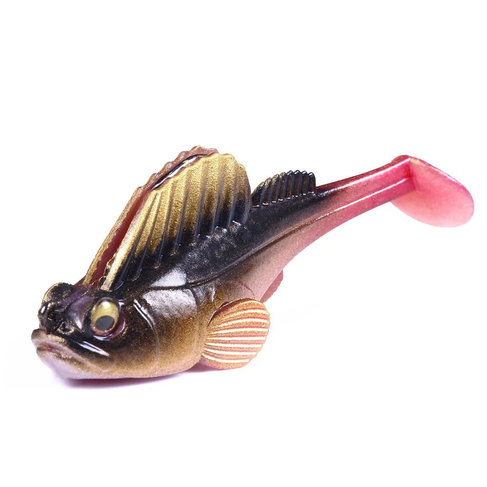 1pcs Silicone Dark Sleeper Wobbler Fishing Lure 7g 14g 20g Sinking Soft Lure Jig hook lifestyle view