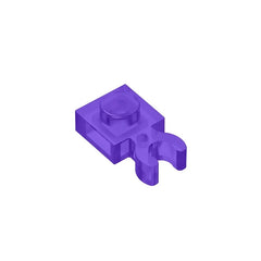 Gobrick GDS-814 PLATE 1X1 W. HOLDER | Building Block for DIY Creations close-up view