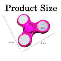 Creative Luminous LED Light Fidget Spinner | Glow in the Dark Stress Relief Toy close-up view