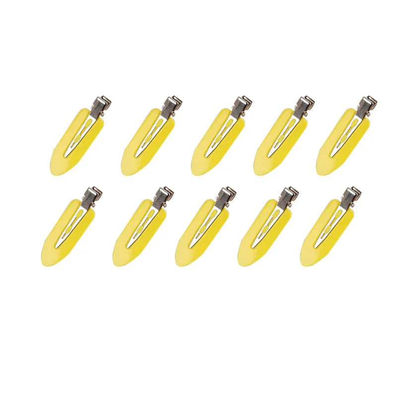 10pcs/set No Crease Basic Hair Clips For Women Girls Hair Styling Makeup No Bend Hairp close-up view