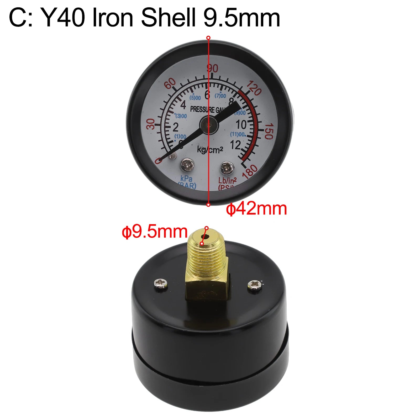 1pc Pressure Gauge for Air Compressor | Power Tool Replacement Accessory detail view
