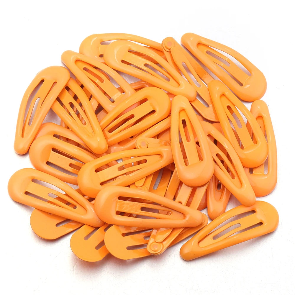 30pcs 3cm Colorful BB Hair Clips Girls Water Drop Shape Hairpin Cute Princess Barrett alternate view