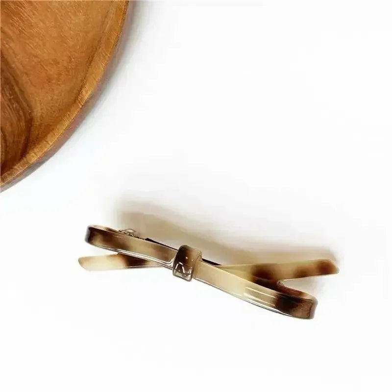 Korean Hairpin Headdress Clip Side Girl's Word Clip Female Online Influencer Bow Back Head Bangs Top Clip Headdress Hair Pins