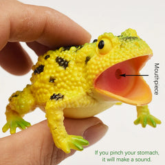 Spoof Toy Simulation Frog Model Animal Toy Toad Tricky Scary Squeeze Sound Frog Toys alternate view