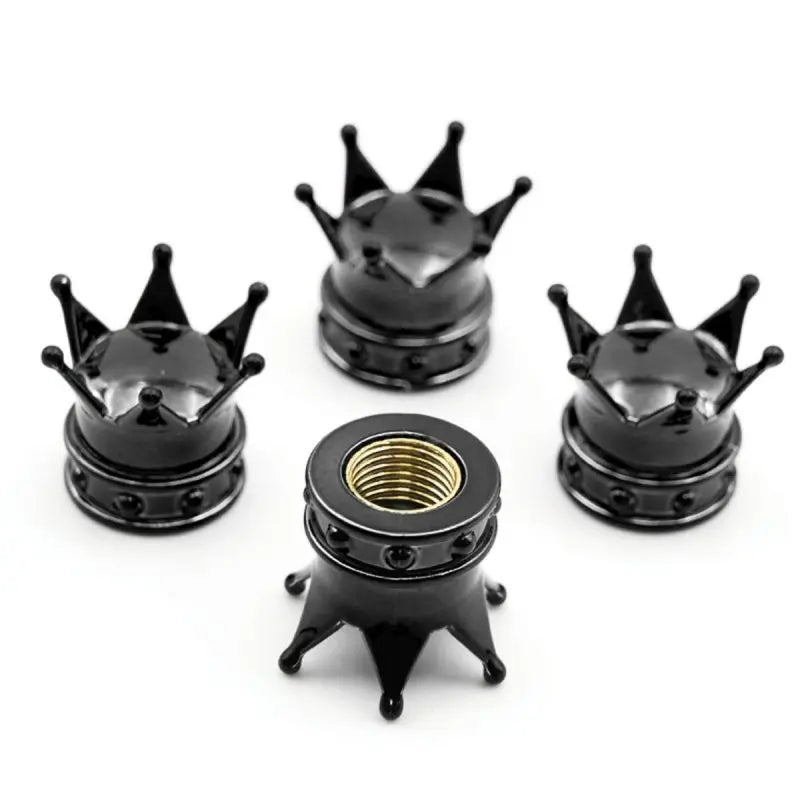Universal Crown 4 PCS Car Wheel Tire Valve Caps Tyre Rim Stem Covers Airdust For Car Acc detail view