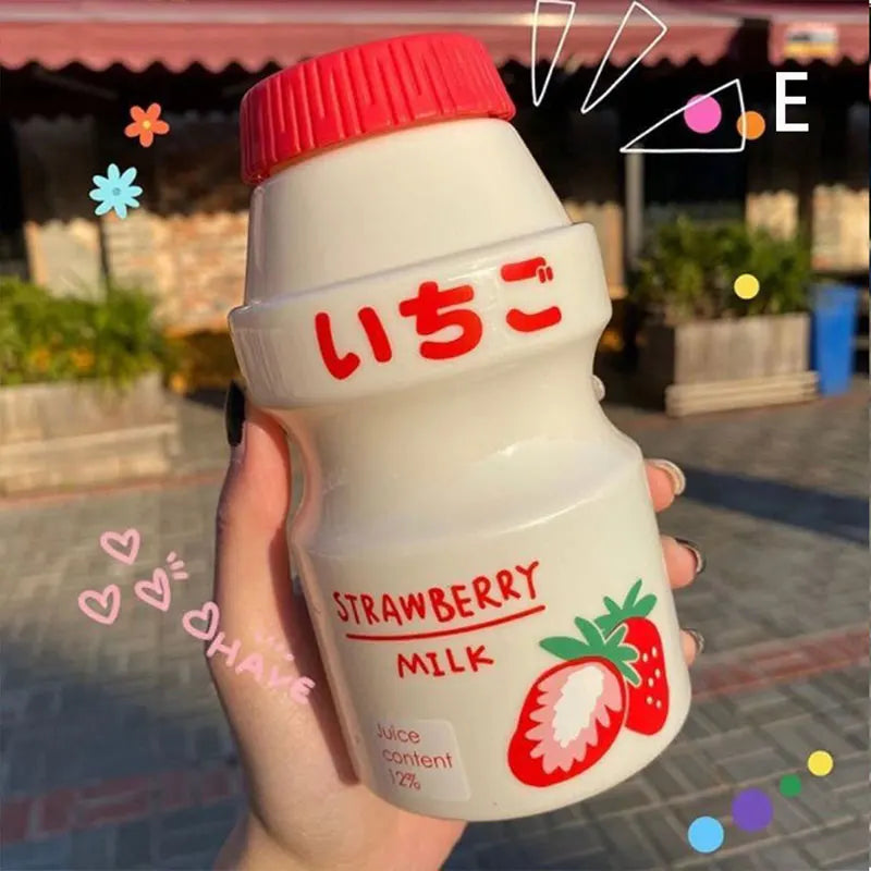 480ml Plastic Cute Yogurt Water Bottle Tour Drinking Bottle Yakult Shape Kawaii Milk alternate view
