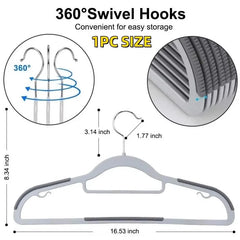1pc-50pcs Household Clothing Storage Anti Slip Scratch Resistan Shoulder Corner Drying Rack Heavy Duty Standard Plastic Hangers