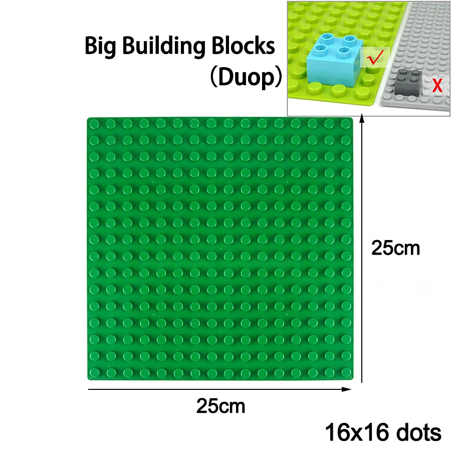 Classic Building Block Baseplates | 3-Pack Compatible Base Plates for Creative Cons additional angle