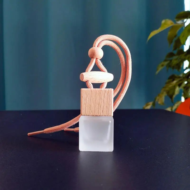 Square Glass Car Essential Oil Diffuser Pendant alternate view