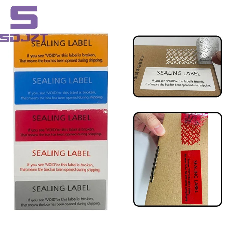 50Pcs Tamper Proof Warranty Void Labels | Security Seal Stickers for Product Protection detail view