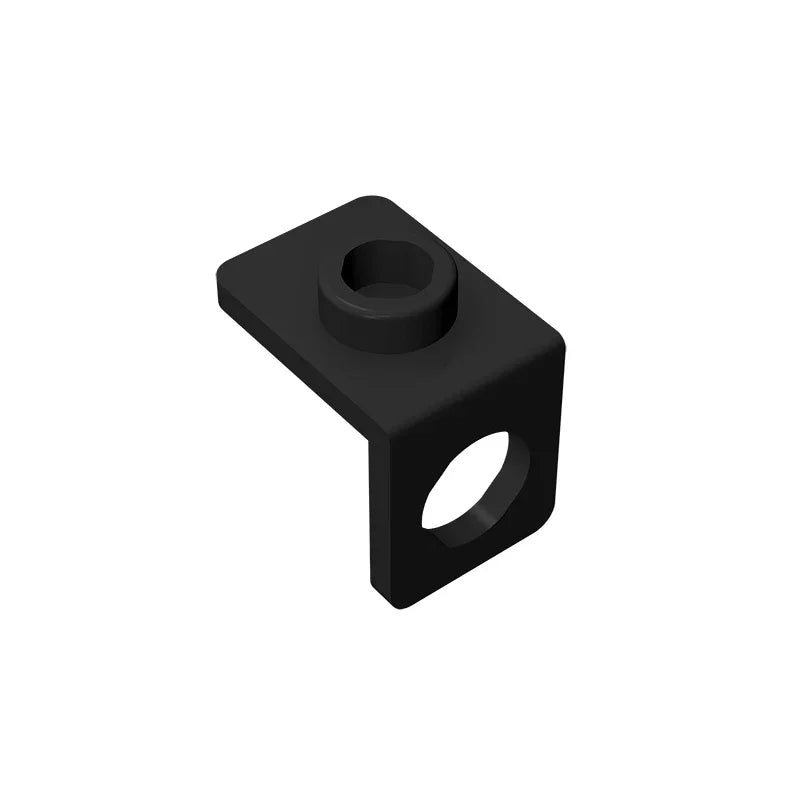 Gobricks GDS-1165 Minifig Neck Bracket with Back Stud | Thin Back Wall Building Block detail view