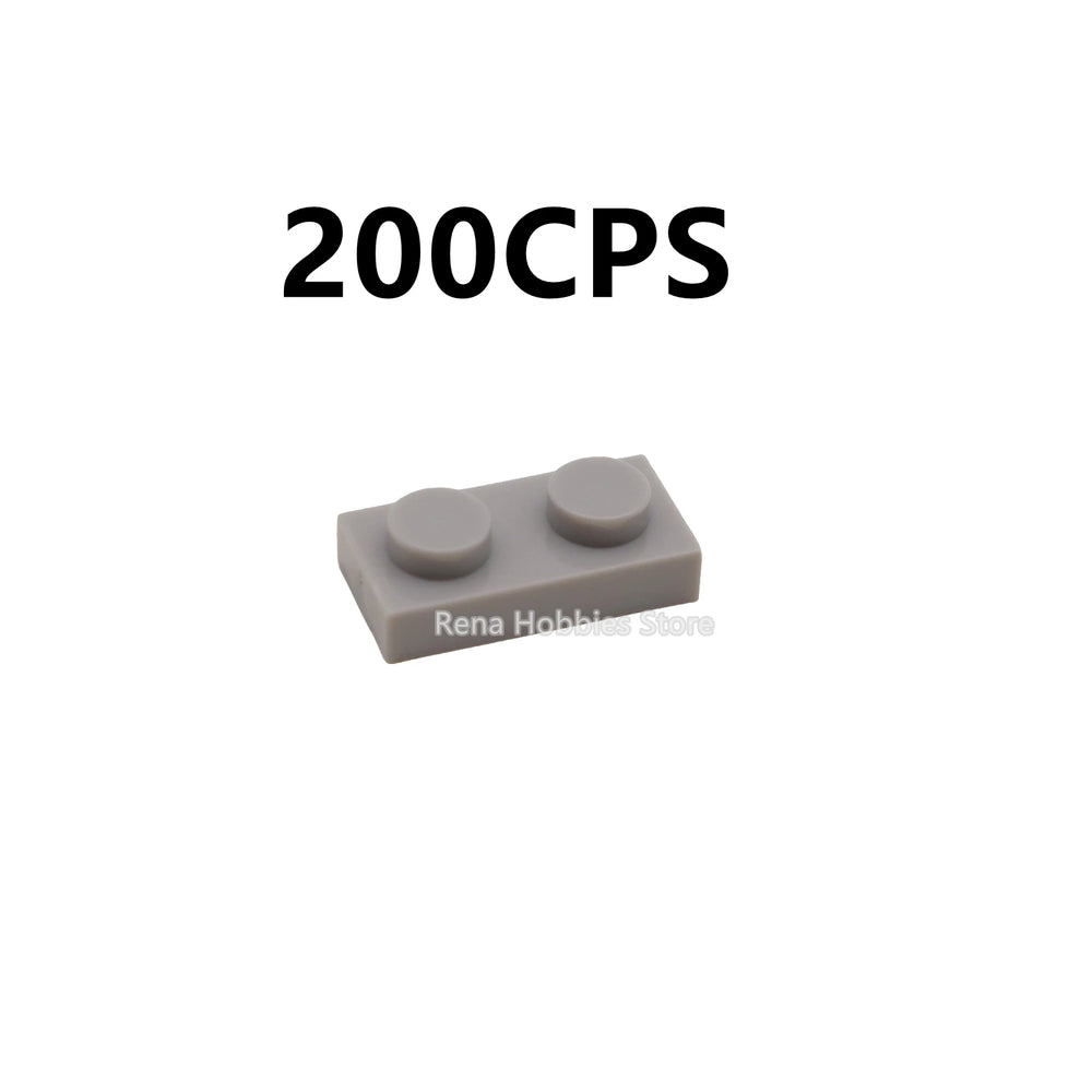 200PCS DIY Building Blocks Thin Figures Bricks 1x2 Dots | Educational Creative Toy Se alternate view