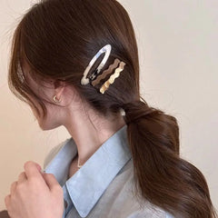 Creative Alloy Acetate Hairpin Set Duckbill Clip Barrettes Cute Hair Clip Korean Styl alternate view