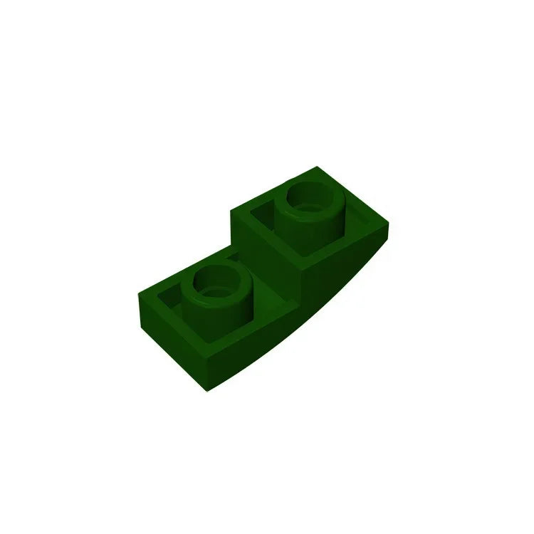 Gobricks GDS-795 Slope, Curved 2 x 1 Inverted | Compatible Building Block for DIY Projec detail view