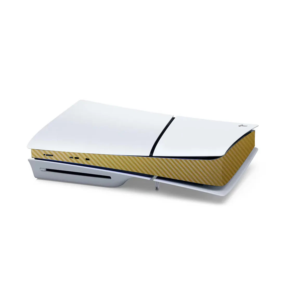 For Sony PS5 Slim Console Carbon Fiber Skin Cover Sticker Host Center Decals Game C additional angle