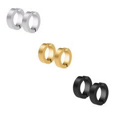 2Pcs Crystal Strong Magnetic Ear Stud Clip Earrings for Men and Women, Punk Round Zirc close-up view