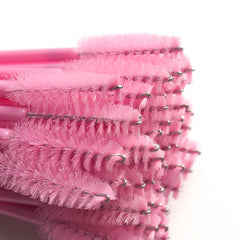 ANNAFRIS 50Pcs Eyelash Brush Soft Head Spiral Crystal Eyebrow Brush Lash Extension Bru close-up view