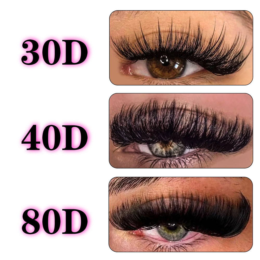 200pcs 30D Cluster False Eyelashes Set | DIY Eyelash Extensions lifestyle view